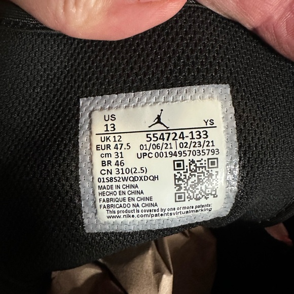 Nike Air Jordan 1 Mid Crimson Tint Arctic Orange Pink/Black Toe Mens 13 Like New - Picture 12 of 12